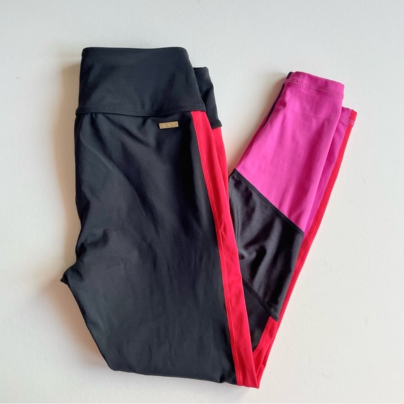 ALALA Reef Tight Leggings In Black/Pink/Red - Picture 5 of 7